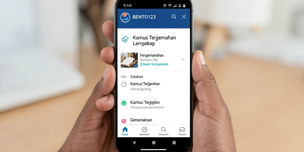 Antarmuka BENTO123 yang intuitif dan informatif.