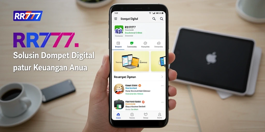Antarmuka RR777 yang modern dan fungsional untuk Dompet Digital.