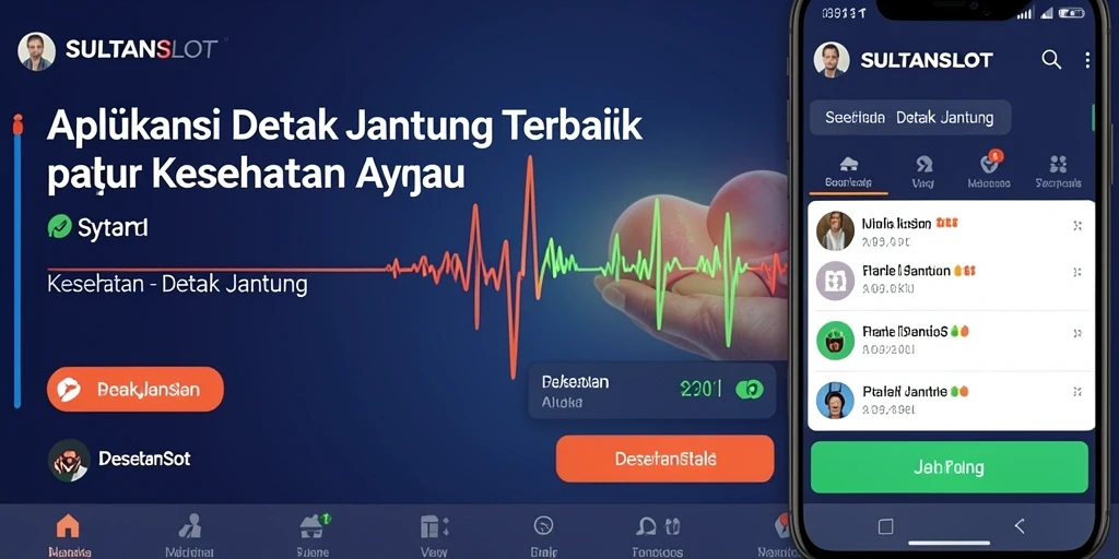 Antarmuka SULTANSLOT untuk memantau detak jantung dengan mudah.