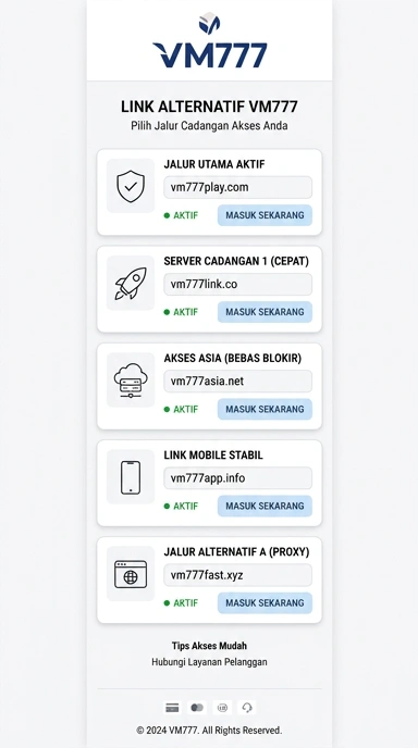 Tampilan link alternatif vm777